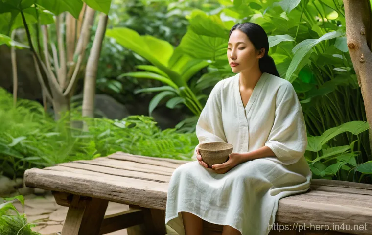 만성피로와 한방 약재 치료법 - **Prompt 1: Ancestral Wisdom and Natural Revitalization**
    "A serene and elegant woman in her lat...