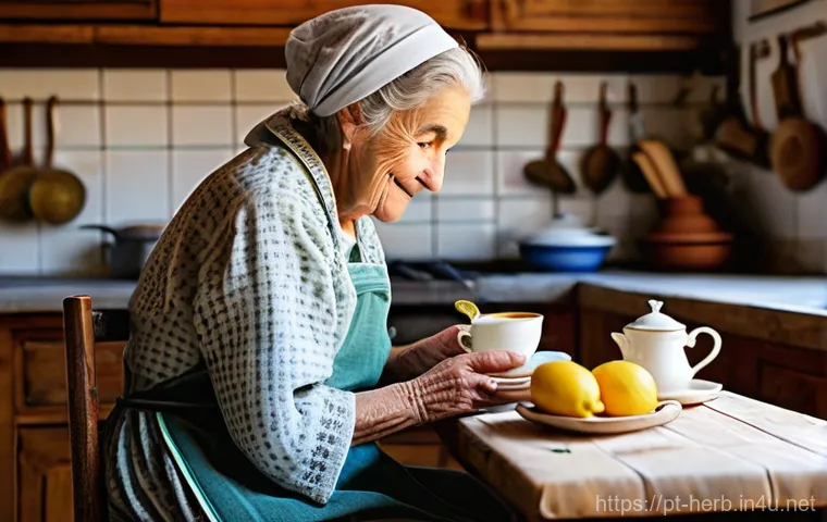 한방병원 감기 치료 과정 - **Prompt 1: Cozy Portuguese Home Remedies**
    "A cozy, sun-drenched traditional Portuguese kitchen...
