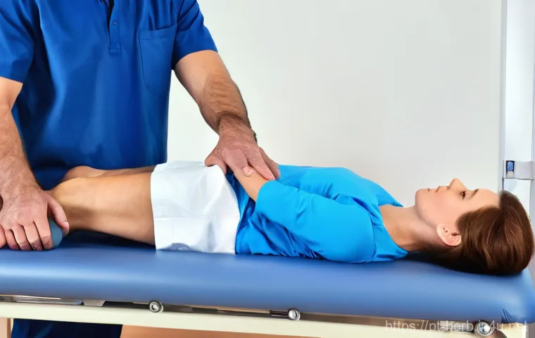 허리디스크 한방병원 치료 성공 사례 - Here are three image prompts in English, designed to be detailed and adhere to the specified guideli...