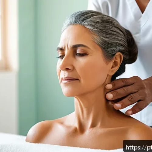 Home 17 편두통 추나요법 사례 - A professional chiropractor performing a precise cervical spine adjustment on a middle-aged Brazilia...